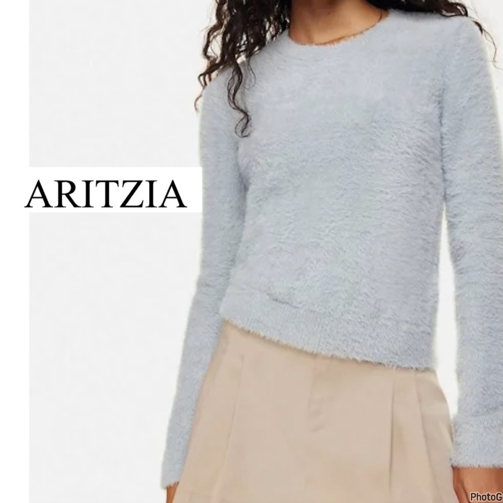 BNWT ARITZIA Sundays Best Kitten Fur Crew Neck Sweater